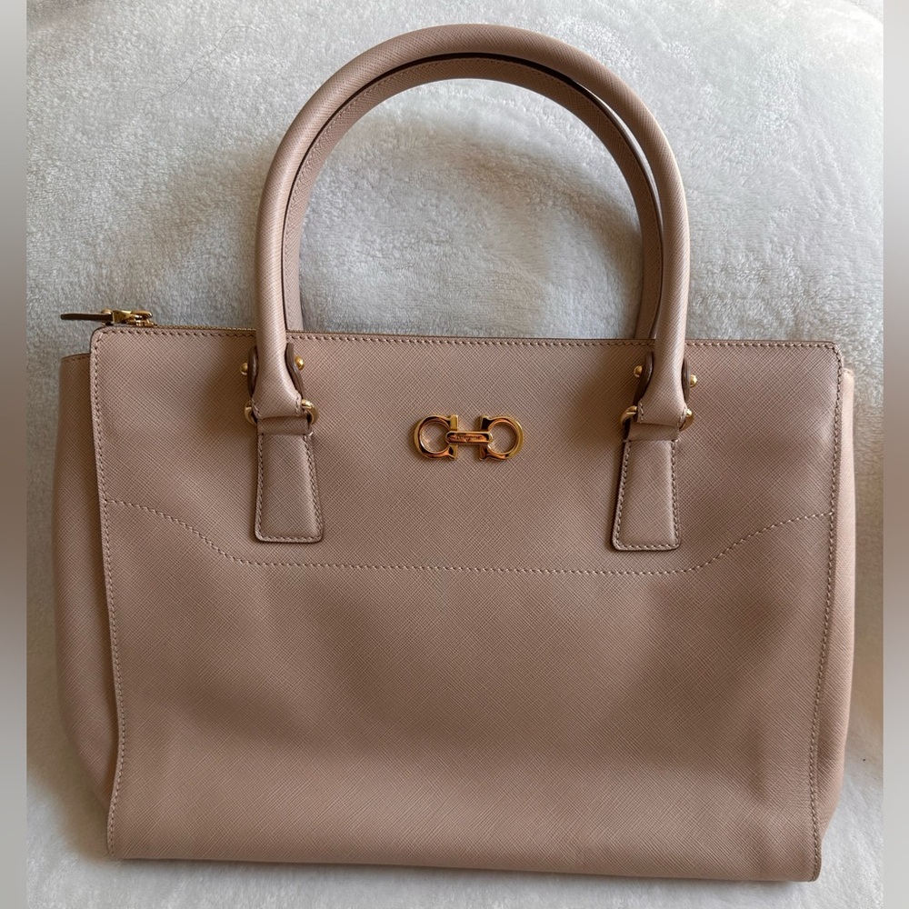 Salvatore Ferragamo Beky Saffiano Handbag